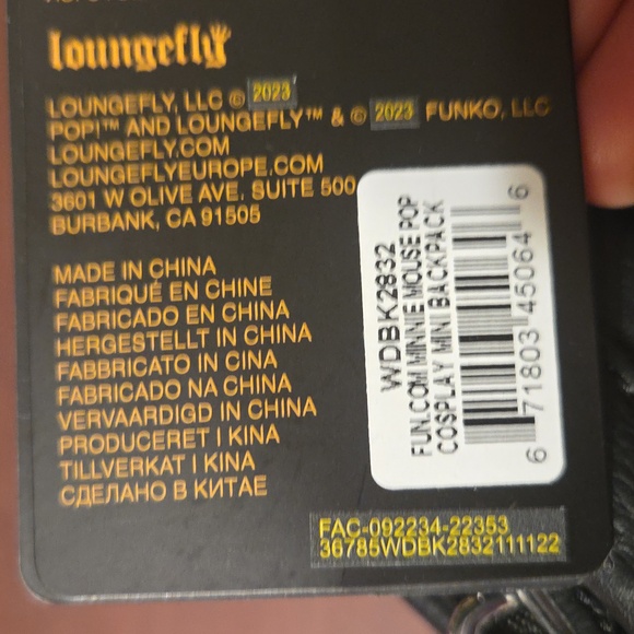 Loungefly Mini Backpack - Picture 5 of 9